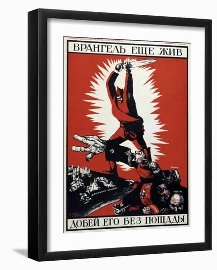 Soviet Political Poster, 1920-Dmitriy Stakhievich Moor-Framed Giclee Print