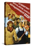 Soviet Political Poster, 1934-null-Stretched Canvas