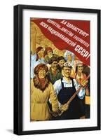 Soviet Political Poster, 1934-null-Framed Giclee Print