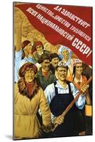 Soviet Political Poster, 1934-null-Mounted Giclee Print