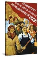 Soviet Political Poster, 1934-null-Stretched Canvas