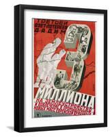 Soviet Poster Championing Land Use and Industry-null-Framed Photographic Print