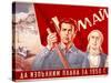 Soviet Poster Commemorating May Day, 1950-A Bearob-Stretched Canvas