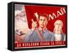 Soviet Poster Commemorating May Day, 1950-A Bearob-Framed Stretched Canvas