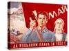 Soviet Poster Commemorating May Day, 1950-A Bearob-Stretched Canvas