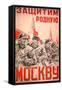 Soviet Poster Exhorting the Defence of Moscow by All its Citizens, 1940S-null-Framed Stretched Canvas