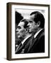 Soviet Premier Leonid Brezhnev and US President Richard Nixon at White House, Washington DC, 1973-null-Framed Photo