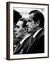 Soviet Premier Leonid Brezhnev and US President Richard Nixon at White House, Washington DC, 1973-null-Framed Photo