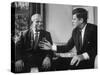 Soviet Premier Nikita S. Krushchev Meeting with Us Pres. John F. Kennedy-null-Stretched Canvas