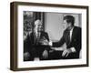 Soviet Premier Nikita S. Krushchev Meeting with Us Pres. John F. Kennedy-null-Framed Photographic Print