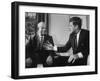 Soviet Premier Nikita S. Krushchev Meeting with Us Pres. John F. Kennedy-null-Framed Photographic Print