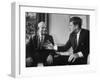 Soviet Premier Nikita S. Krushchev Meeting with Us Pres. John F. Kennedy-null-Framed Photographic Print