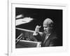 Soviet Prime Minister Nikita S. Khrushchev Speaking at the Un General Assembly-null-Framed Photographic Print