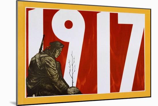 Soviet Propaganda Poster, 1917-null-Mounted Giclee Print