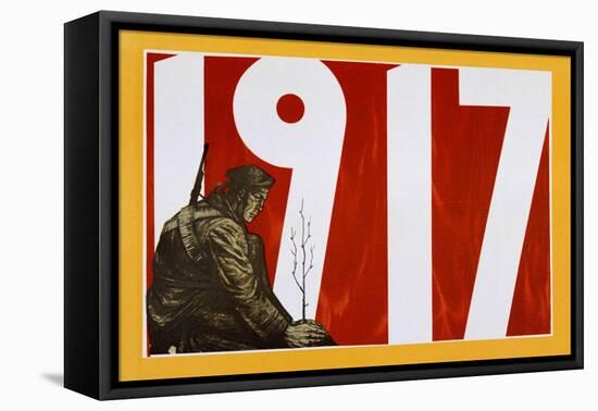 Soviet Propaganda Poster, 1917-null-Framed Stretched Canvas