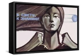 Soviet Propaganda Poster for Science over Religion, 1967-null-Framed Stretched Canvas