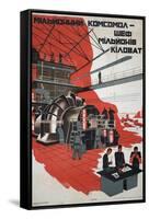Soviet Propaganda Poster-null-Framed Stretched Canvas