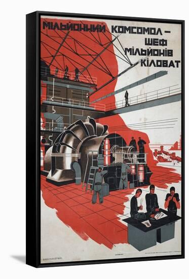 Soviet Propaganda Poster-null-Framed Stretched Canvas