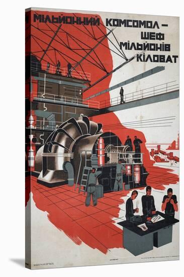 Soviet Propaganda Poster-null-Stretched Canvas