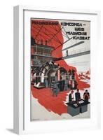 Soviet Propaganda Poster-null-Framed Giclee Print