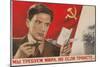 Soviet Propaganda Poster-null-Mounted Art Print