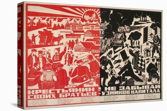 Soviet Propaganda Poster-null-Stretched Canvas