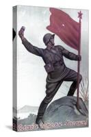 Soviet Soldier, 1940s-null-Stretched Canvas