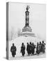 Soviet Soldiers at the Monument to the Heroes of the War of 1812-null-Stretched Canvas