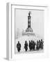 Soviet Soldiers at the Monument to the Heroes of the War of 1812-null-Framed Giclee Print