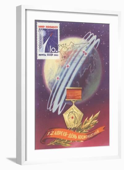 Soviet Space Program Medal-null-Framed Art Print