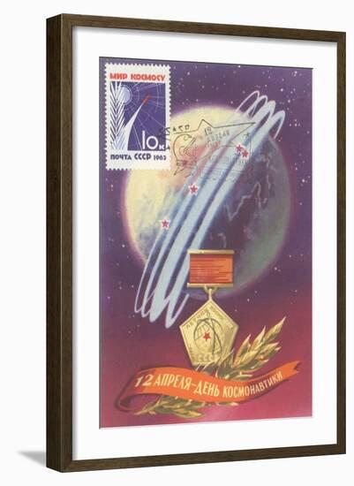 Soviet Space Program Medal-null-Framed Art Print