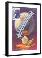 Soviet Space Program Medal-null-Framed Art Print