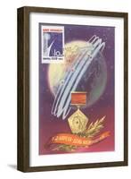 Soviet Space Program Medal-null-Framed Art Print