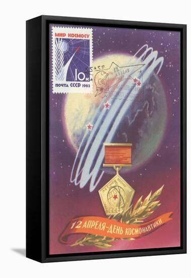 Soviet Space Program Medal-null-Framed Stretched Canvas