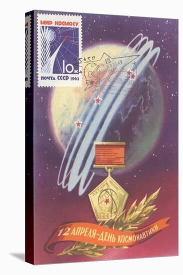 Soviet Space Program Medal-null-Stretched Canvas