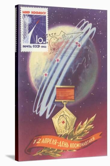 Soviet Space Program Medal-null-Stretched Canvas