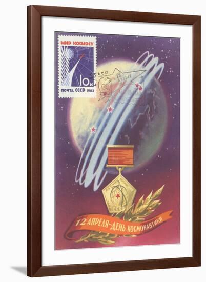 Soviet Space Program Medal-null-Framed Art Print