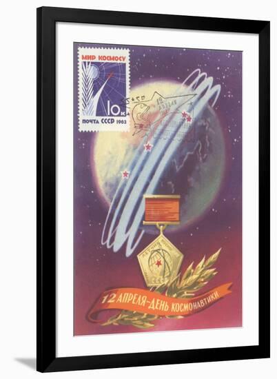 Soviet Space Program Medal-null-Framed Art Print