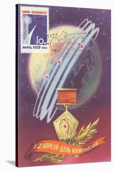 Soviet Space Program Medal-null-Stretched Canvas