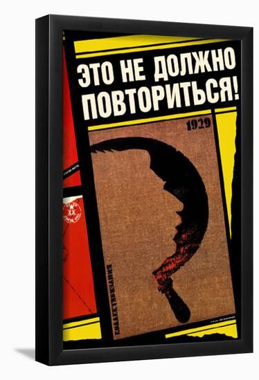 Soviet Stalin and Sickle Propaganda-null-Framed Poster