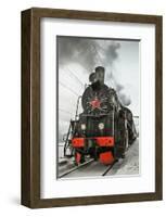 Soviet Steam Locomotive I-null-Framed Art Print