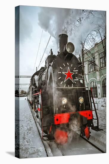 Soviet Steam Locomotive II-null-Stretched Canvas