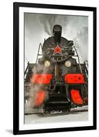 Soviet Steam Locomotive III-null-Framed Premium Giclee Print