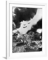 Soviet Tanks and Aircraft Launching an Attack, Russia, 1943-null-Framed Giclee Print