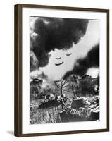 Soviet Tanks and Aircraft Launching an Attack, Russia, 1943-null-Framed Giclee Print