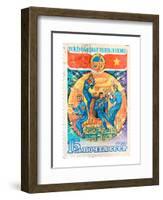 Soviet Union Space Stamp-null-Framed Art Print