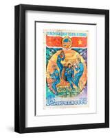 Soviet Union Space Stamp-null-Framed Art Print