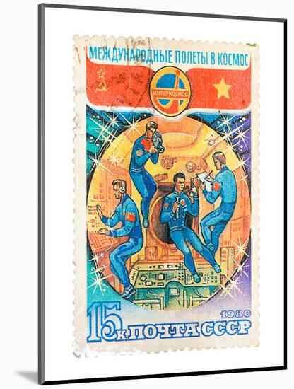 Soviet Union Space Stamp-null-Mounted Art Print