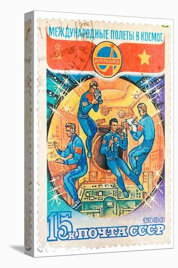 Soviet Union Space Stamp-null-Stretched Canvas