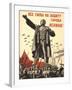 Soviet World War 2 Poster, 1941, 'All Forces to the Defense of the City of Lenin!'-null-Framed Art Print